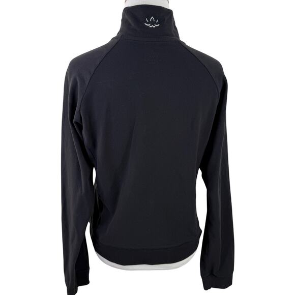 Beyond Yoga Fila Women's Black Zip Up Jacket Size Medium - Picture 3 of 7